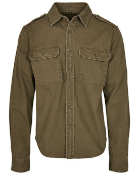 Chemise d'entreprise  Personnalisée Couleur:Olive 