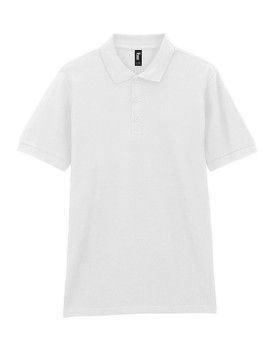 Polo Personnalisé Manche Courte avec liseré Unisexe Duo 223 g/m² (White: 214 g/m²) - Gildan 85800 - Polo Personnalisé avec ma...