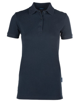 Polo Personnalisé Manche Courte avec liseré Femme 180 g/m² - HRM 602 - Polo Personnalisé avec marquage broderie, flocage ou i...