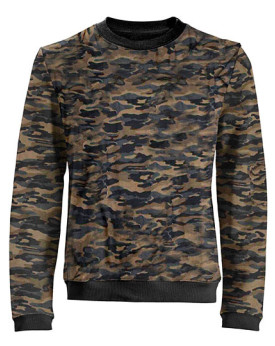 Sweat Personnalisé Manche Longue avec liseré Homme 300 g/m² - Honeymoon 1000 - Sweat Personnalisé avec marquage broderie, flo...