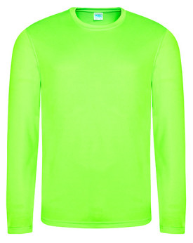 Tee shirt Personnalisé Manche Longue Bande de propreté|Col rond Homme  140 g/m² - Just Cool JC002 - Vêtements de Sport Person...
