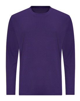Tee shirt Personnalisé Manche Longue Bande de propreté|Col rond Homme  140 g/m² - Just Cool JC002 - Vêtements de Sport Person...