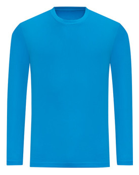Tee shirt Personnalisé Manche Longue Bande de propreté|Col rond Homme  140 g/m² - Just Cool JC002 - Vêtements de Sport Person...