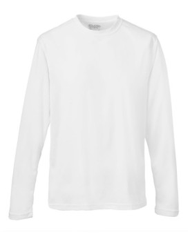 Tee shirt Personnalisé Manche Longue Bande de propreté|Col rond Homme  140 g/m² - Just Cool JC002 - Vêtements de Sport Person...