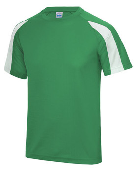 Tee shirt Personnalisé Manche Courte|Raglan Bande de propreté|Col rond Homme 140 g/m² - Just Cool JC003 - Vêtements de Sport ...