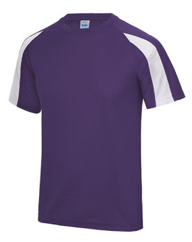 Tee shirt Personnalisé Manche Courte|Raglan Bande de propreté|Col rond Homme 140 g/m² - Just Cool JC003 - Vêtements de Sport ...