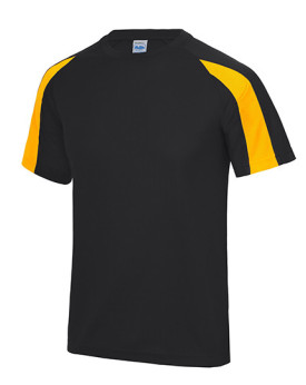 Tee shirt Personnalisé Manche Courte|Raglan Bande de propreté|Col rond Homme 140 g/m² - Just Cool JC003 - Vêtements de Sport ...