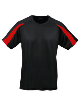 Tee shirt Personnalisé Manche Courte|Raglan Bande de propreté|Col rond Homme 140 g/m² - Just Cool JC003 - Vêtements de Sport ...