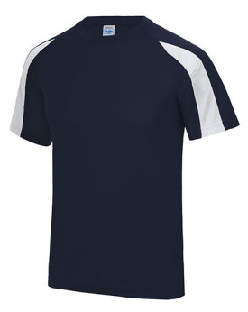Tee shirt Personnalisé Manche Courte|Raglan Bande de propreté|Col rond Homme 140 g/m² - Just Cool JC003 - Vêtements de Sport ...