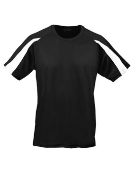 Tee shirt Personnalisé Manche Courte|Raglan Bande de propreté|Col rond Homme 140 g/m² - Just Cool JC003 - Vêtements de Sport ...