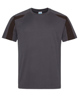Tee shirt Personnalisé Manche Courte|Raglan Bande de propreté|Col rond Homme 140 g/m² - Just Cool JC003 - Vêtements de Sport ...
