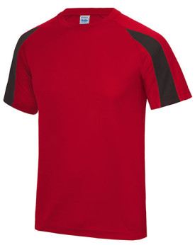 Tee shirt Personnalisé Manche Courte|Raglan Bande de propreté|Col rond Homme 140 g/m² - Just Cool JC003 - Vêtements de Sport ...