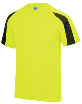 Tee shirt Personnalisé Manche Courte|Raglan Bande de propreté|Col rond Homme 140 g/m² - Just Cool JC003 - Vêtements de Sport ...