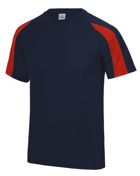 Tee shirt Personnalisé Manche Courte|Raglan Bande de propreté|Col rond Homme 140 g/m² - Just Cool JC003 - Vêtements de Sport ...