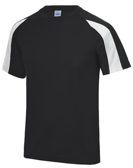 Tee shirt Personnalisé Manche Courte|Raglan Bande de propreté|Col rond Enfant 140 g/m² - Just Cool JC003J - Vêtements de Spor...