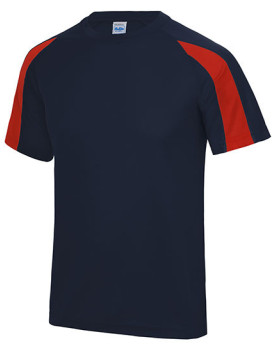Tee shirt Personnalisé Manche Courte|Raglan Bande de propreté|Col rond Enfant 140 g/m² - Just Cool JC003J - Vêtements de Spor...