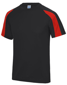 Tee shirt Personnalisé Manche Courte|Raglan Bande de propreté|Col rond Enfant 140 g/m² - Just Cool JC003J - Vêtements de Spor...