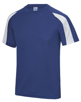 Tee shirt Personnalisé Manche Courte|Raglan Bande de propreté|Col rond Enfant 140 g/m² - Just Cool JC003J - Vêtements de Spor...