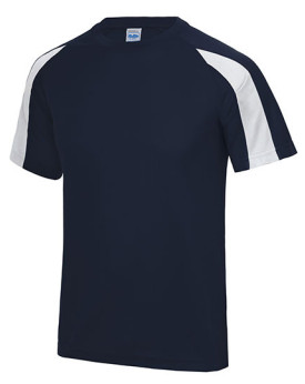 Tee shirt Personnalisé Manche Courte|Raglan Bande de propreté|Col rond Enfant 140 g/m² - Just Cool JC003J - Vêtements de Spor...