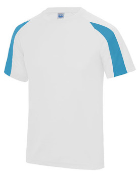 Tee shirt Personnalisé Manche Courte|Raglan Bande de propreté|Col rond Enfant 140 g/m² - Just Cool JC003J - Vêtements de Spor...