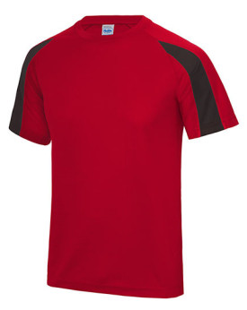 Tee shirt Personnalisé Manche Courte|Raglan Bande de propreté|Col rond Enfant 140 g/m² - Just Cool JC003J - Vêtements de Spor...