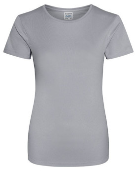 Tee shirt Personnalisé Manche Courte Bande de propreté|Col rond Femme  140 g/m² - Just Cool JC005 - Vêtements de Sport Person...
