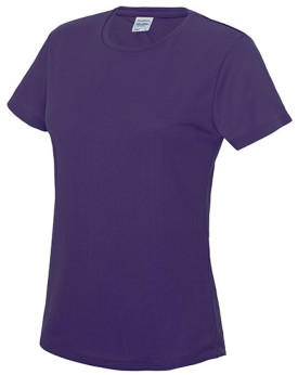 Tee shirt Personnalisé Manche Courte Bande de propreté|Col rond Femme  140 g/m² - Just Cool JC005 - Vêtements de Sport Person...