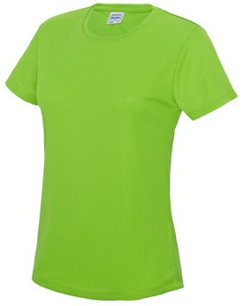 Tee shirt Personnalisé Manche Courte Bande de propreté|Col rond Femme  140 g/m² - Just Cool JC005 - Vêtements de Sport Person...