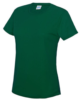 Tee shirt Personnalisé Manche Courte Bande de propreté|Col rond Femme  140 g/m² - Just Cool JC005 - Vêtements de Sport Person...