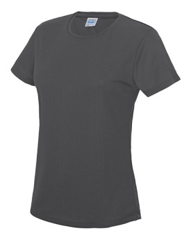 Tee shirt Personnalisé Manche Courte Bande de propreté|Col rond Femme  140 g/m² - Just Cool JC005 - Vêtements de Sport Person...