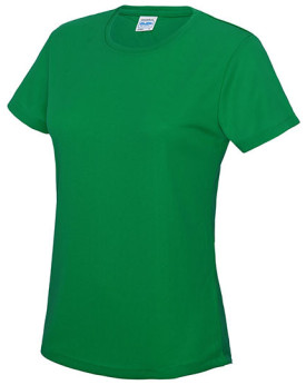 Tee shirt Personnalisé Manche Courte Bande de propreté|Col rond Femme  140 g/m² - Just Cool JC005 - Vêtements de Sport Person...