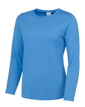 Tee shirt Personnalisé Manche Longue Col rond Femme  140 g/m² - Just Cool JC012 - Vêtements de Sport Personnalisés avec marqu...