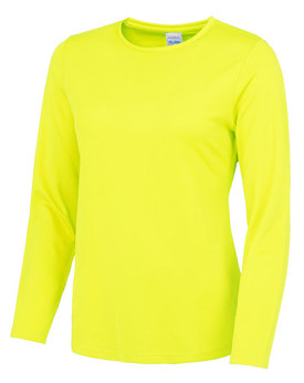 Tee shirt Personnalisé Manche Longue Col rond Femme  140 g/m² - Just Cool JC012 - Vêtements de Sport Personnalisés avec marqu...