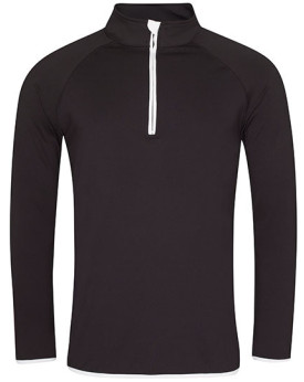 Sweat Personnalisée Manche Longue|Raglan Fermeture à glissière 1/2 Homme  280 g/m² - Just Cool JC031 - Vêtements de Sport Per...