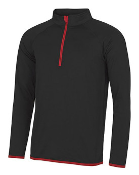 Sweat Personnalisée Manche Longue|Raglan Fermeture à glissière 1/2 Homme  280 g/m² - Just Cool JC031 - Vêtements de Sport Per...