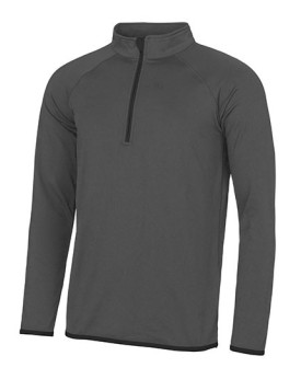 Sweat Personnalisée Manche Longue|Raglan Fermeture à glissière 1/2 Homme  280 g/m² - Just Cool JC031 - Vêtements de Sport Per...