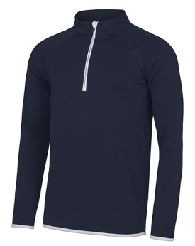 Sweat Personnalisée Manche Longue|Raglan Fermeture à glissière 1/2 Homme  280 g/m² - Just Cool JC031 - Vêtements de Sport Per...