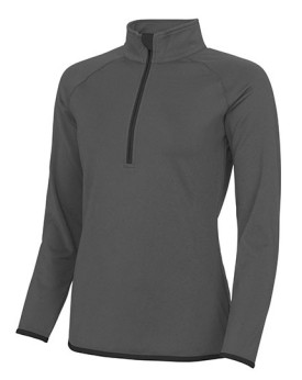 Sweat Personnalisée Manche Longue|Raglan Fermeture à glissière 1/2 Femme  280 g/m² - Just Cool JC036 - Vêtements de Sport Per...