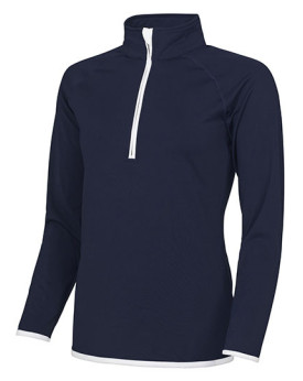 Sweat Personnalisée Manche Longue|Raglan Fermeture à glissière 1/2 Femme  280 g/m² - Just Cool JC036 - Vêtements de Sport Per...