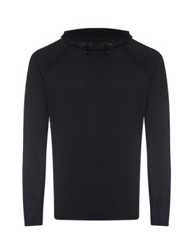 Tee shirt Personnalisé Manche Longue|avec liseré|Raglan Homme  210 g/m², Black: 240 g/m² - Just Cool JC037 - Vêtements de Spo...