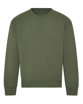 Sweat Personnalisée Manche Longue|avec liseré Col rond Homme ou Femme 440 g/m² - Just Hoods JH123 - Sweat Personnalisé avec m...