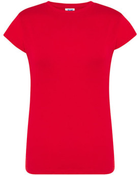 Tee shirt Personnalisé Manche Courte Femme 145 g/m² - JHK TSRLCMF - Tee shirt Personnalisé avec marquage broderie, flocage ou...