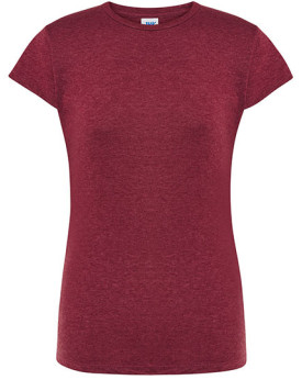 Tee shirt Personnalisé Manche Courte Femme 145 g/m² - JHK TSRLCMF - Tee shirt Personnalisé avec marquage broderie, flocage ou...