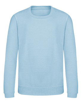 Sweat Personnalisé Manche Longue avec liseré Enfant 280 g/m² - Just Hoods JH030J - Sweat Personnalisé avec marquage broderie,...
