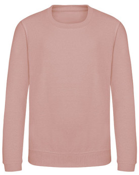 Sweat Personnalisé Manche Longue avec liseré Enfant 280 g/m² - Just Hoods JH030J - Sweat Personnalisé avec marquage broderie,...