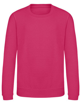 Sweat Personnalisé Manche Longue avec liseré Enfant 280 g/m² - Just Hoods JH030J - Sweat Personnalisé avec marquage broderie,...
