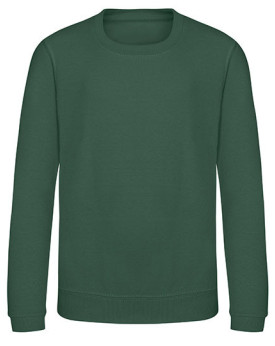Sweat Personnalisé Manche Longue avec liseré Enfant 280 g/m² - Just Hoods JH030J - Sweat Personnalisé avec marquage broderie,...