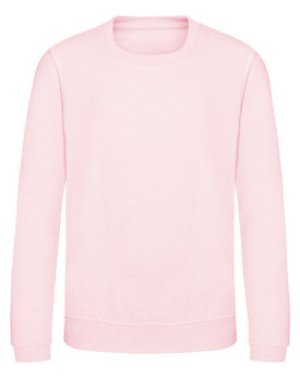 Sweat Personnalisé Manche Longue avec liseré Enfant 280 g/m² - Just Hoods JH030J - Sweat Personnalisé avec marquage broderie,...