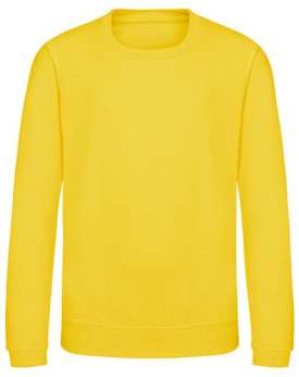 Sweat Personnalisé Manche Longue avec liseré Enfant 280 g/m² - Just Hoods JH030J - Sweat Personnalisé avec marquage broderie,...