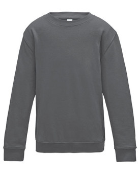 Sweat Personnalisé Manche Longue avec liseré Enfant 280 g/m² - Just Hoods JH030J - Sweat Personnalisé avec marquage broderie,...